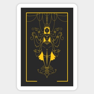 Tarot Card inspired Design Ties Sticker